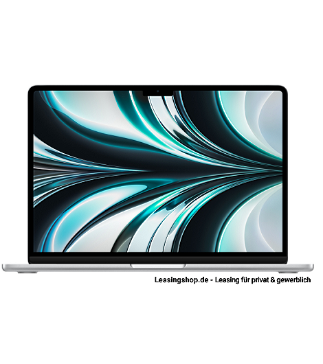 MacBook Air, Apple M2 Chip mit 8‑Core CPU und 10‑Core GPU, 512 GB bis 2 TB SSD leasen, Farbe Silber